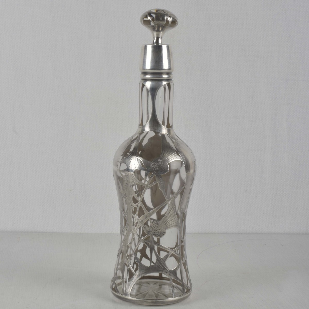 Sterling Silver Overlay Bottle