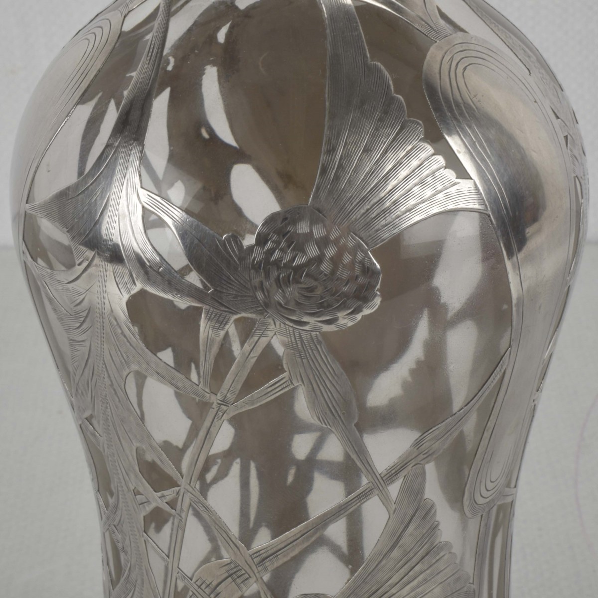 Sterling Silver Overlay Bottle