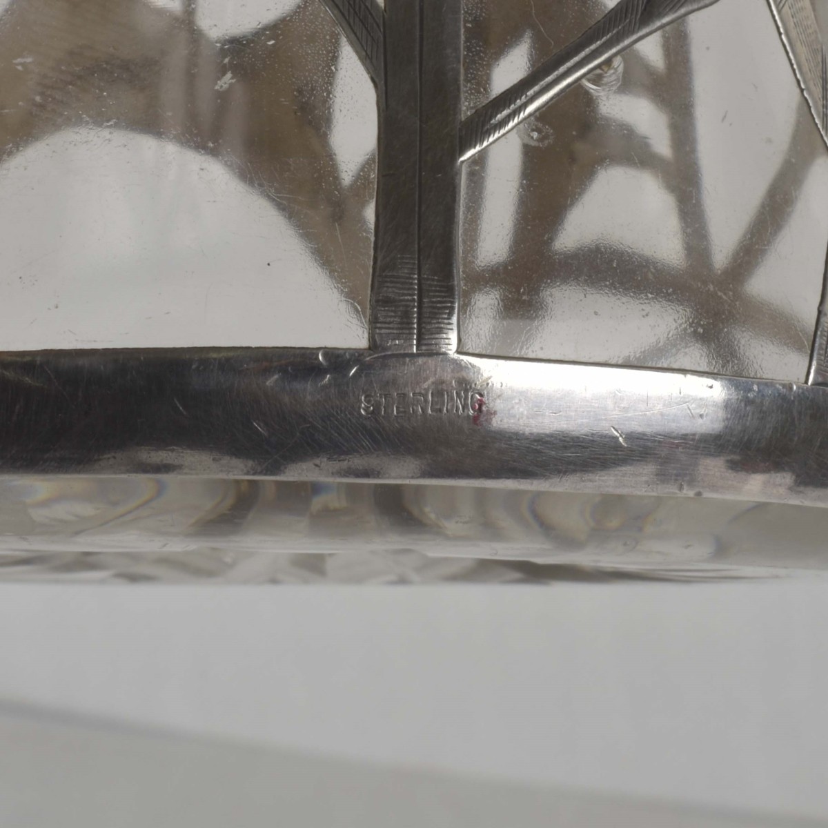 Sterling Silver Overlay Bottle