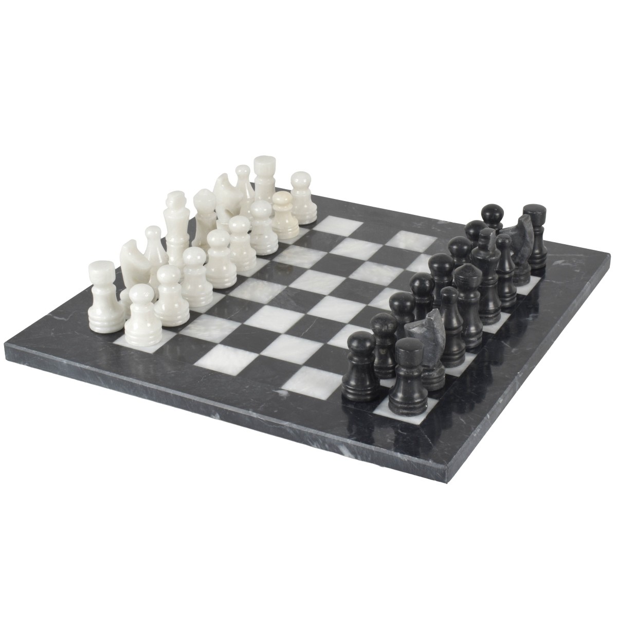 Black and White Onyx Chess Set