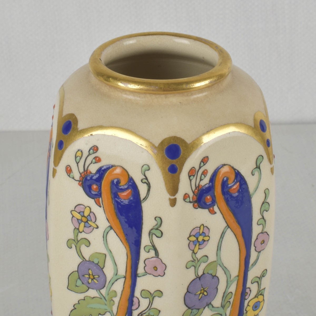 Vintage Art Nouveau Style Pottery Vase