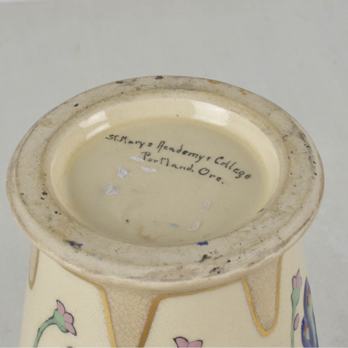 Vintage Art Nouveau Style Pottery Vase