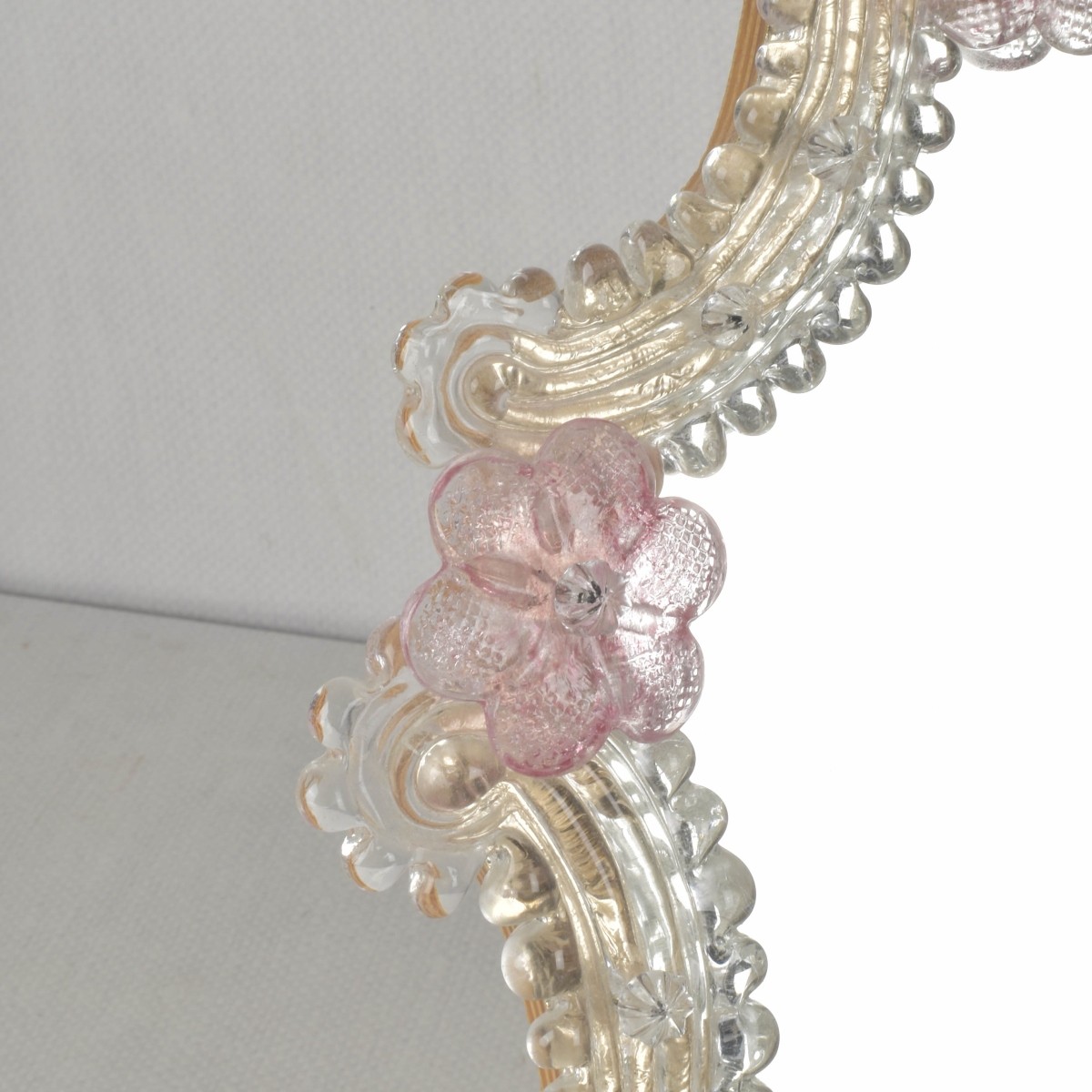 Murano Glass Table Top Vanity Mirror