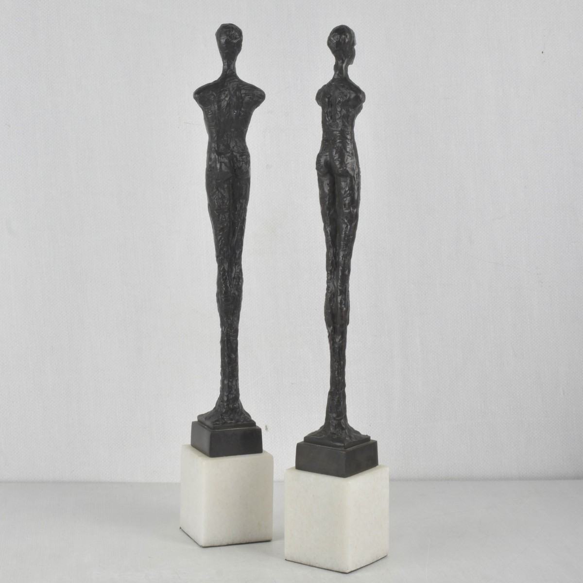 Manner of Alberto Giacomett Bronze Figures