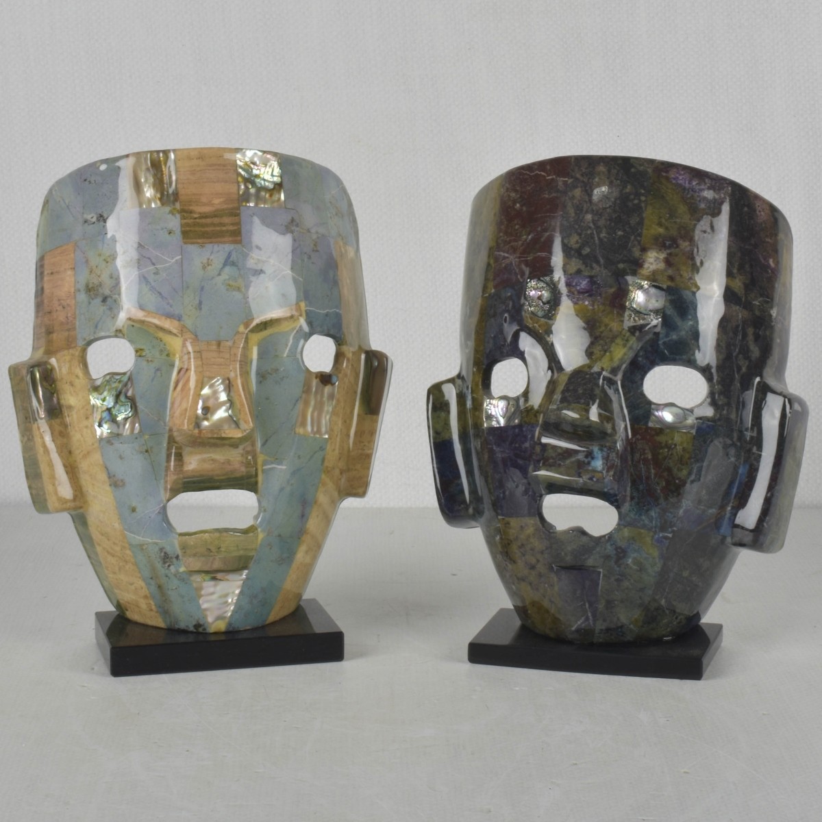 Mayan Aztec Burial-Death Masks