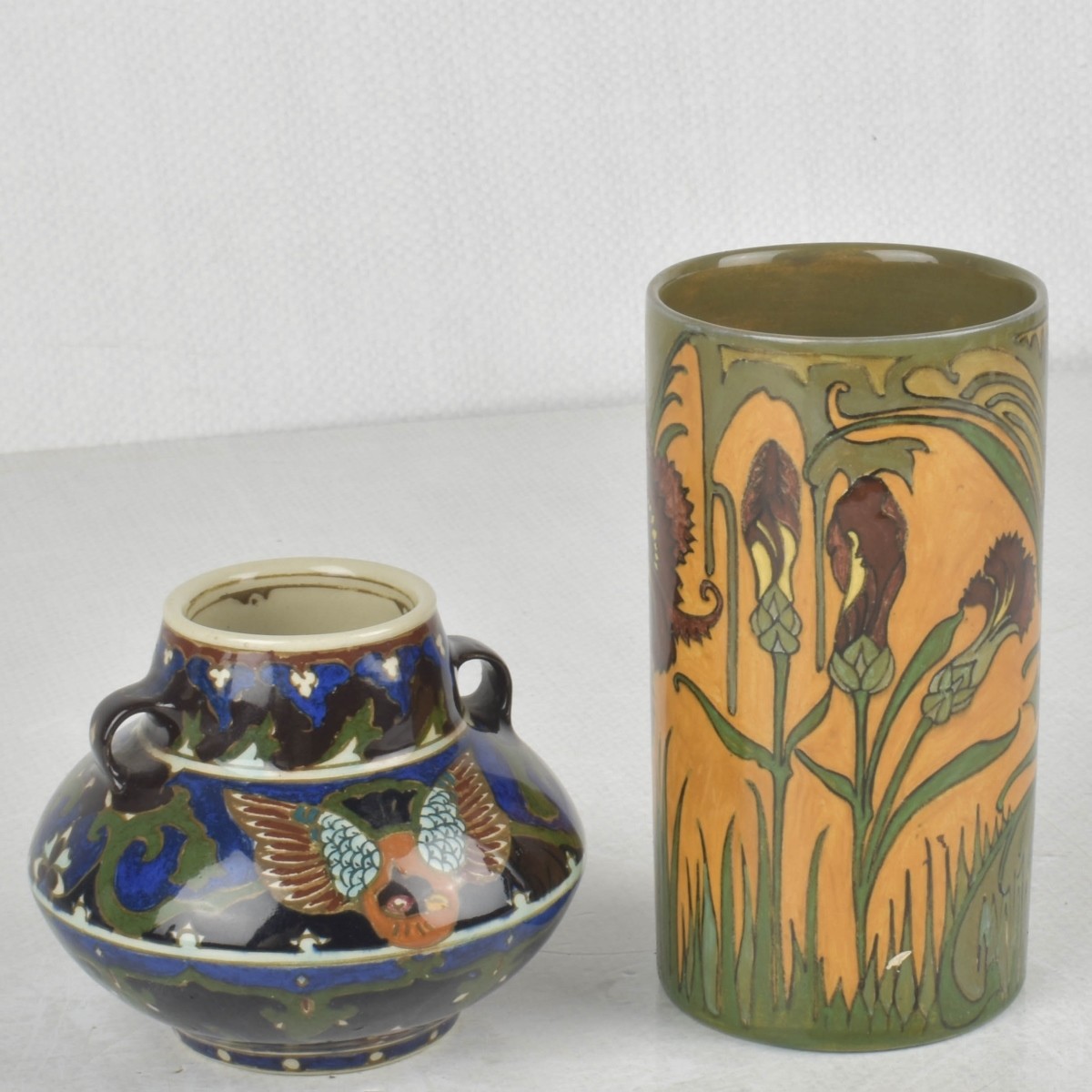 Art Nouveau Rozenburg den Haag Vases