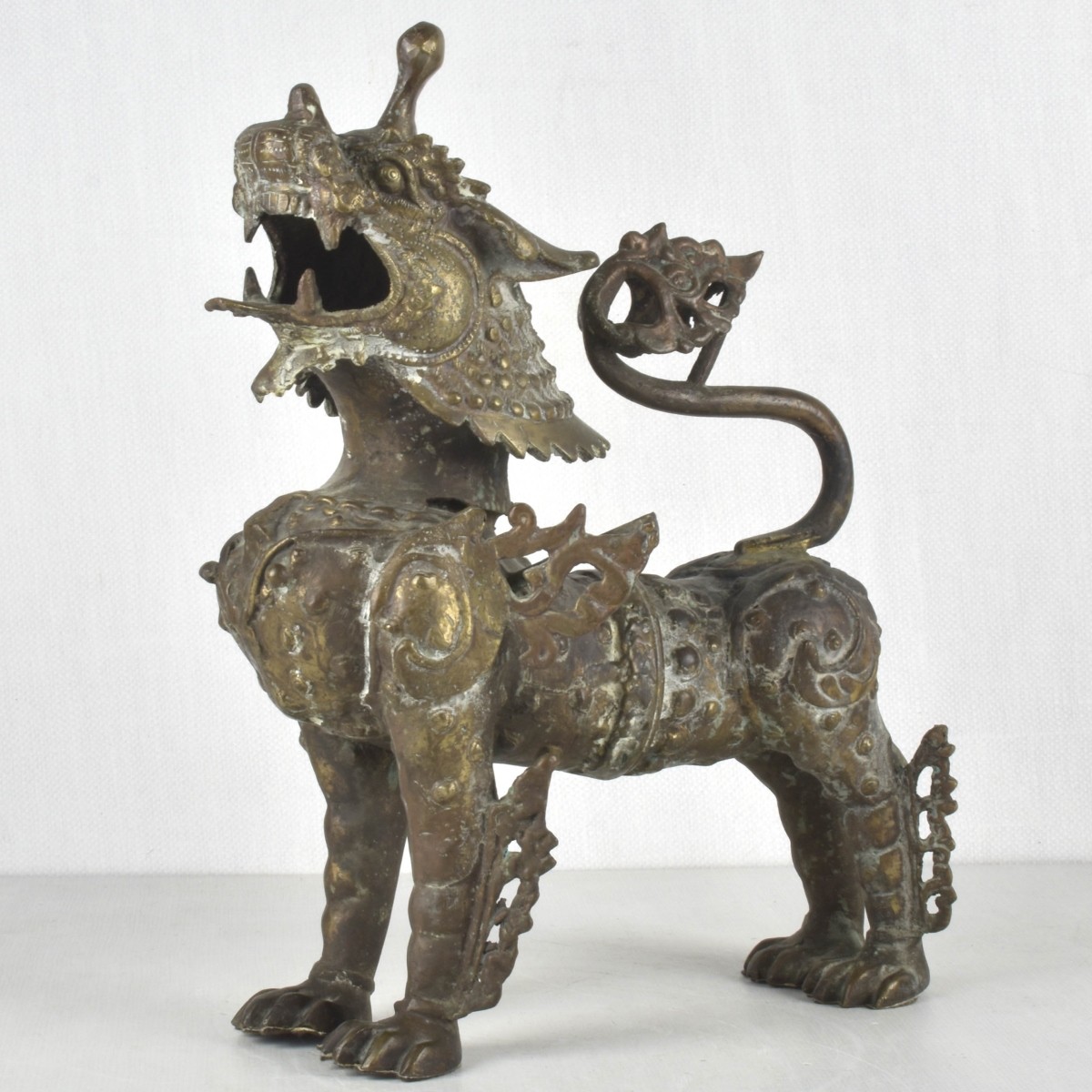 Chinese Bronze Guardian Lion