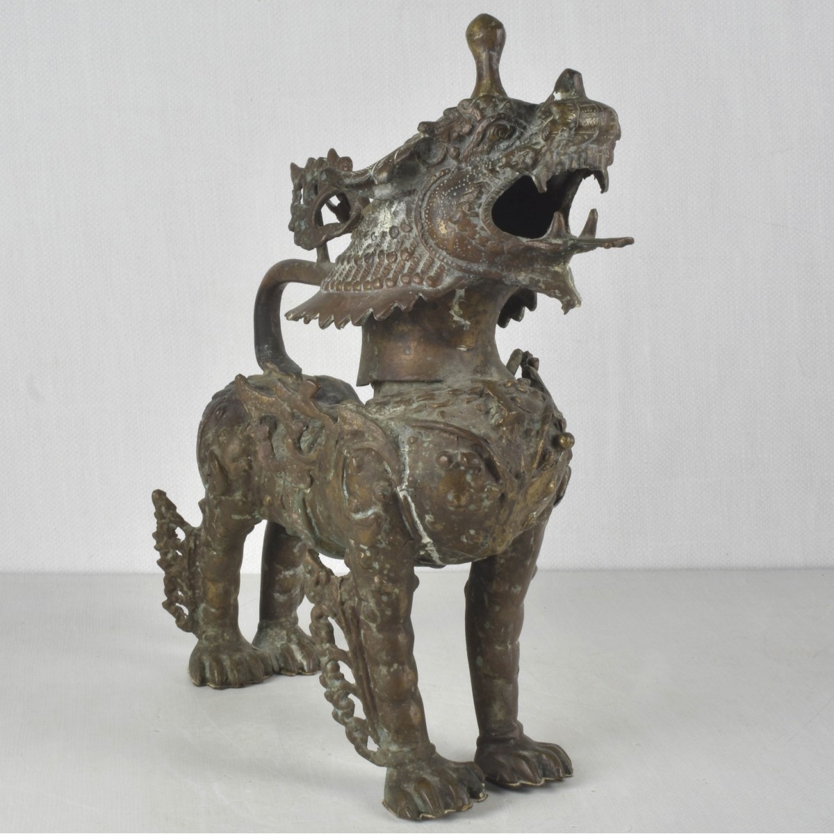 Chinese Bronze Guardian Lion