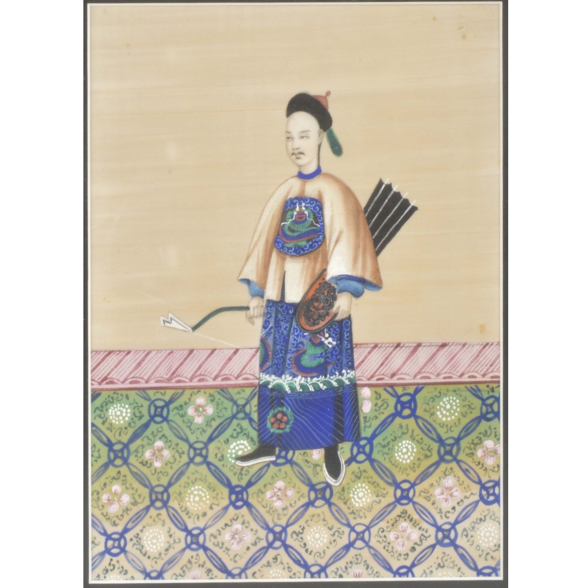 Pair of Chinese Pith Paper Paintings