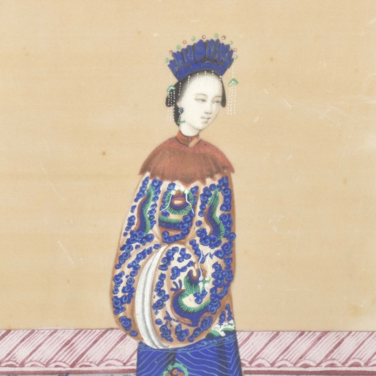 Pair of Chinese Pith Paper Paintings