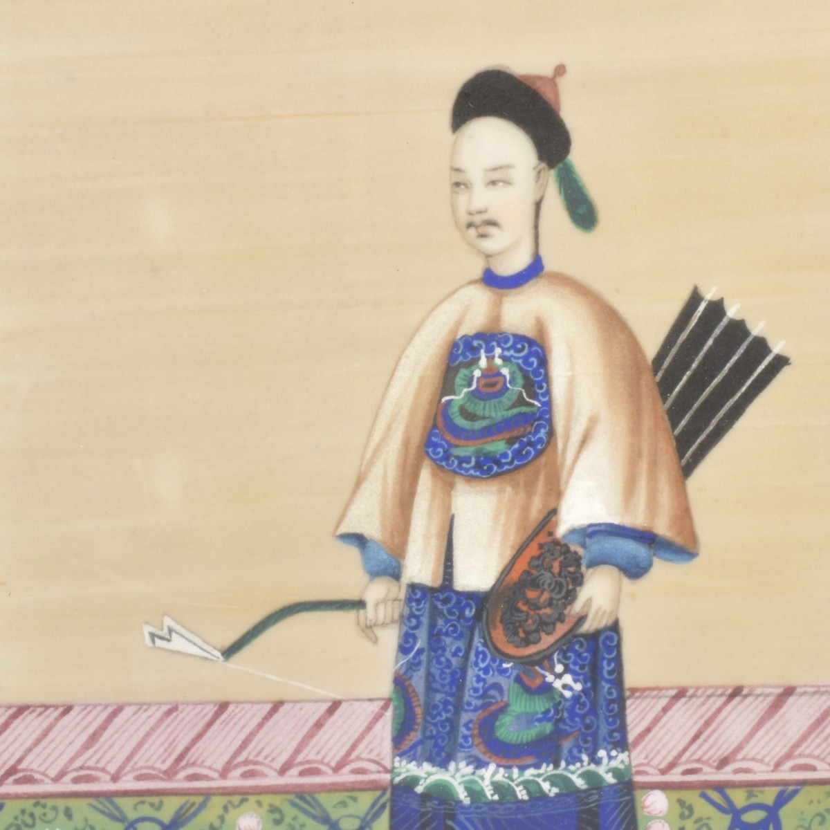 Pair of Chinese Pith Paper Paintings
