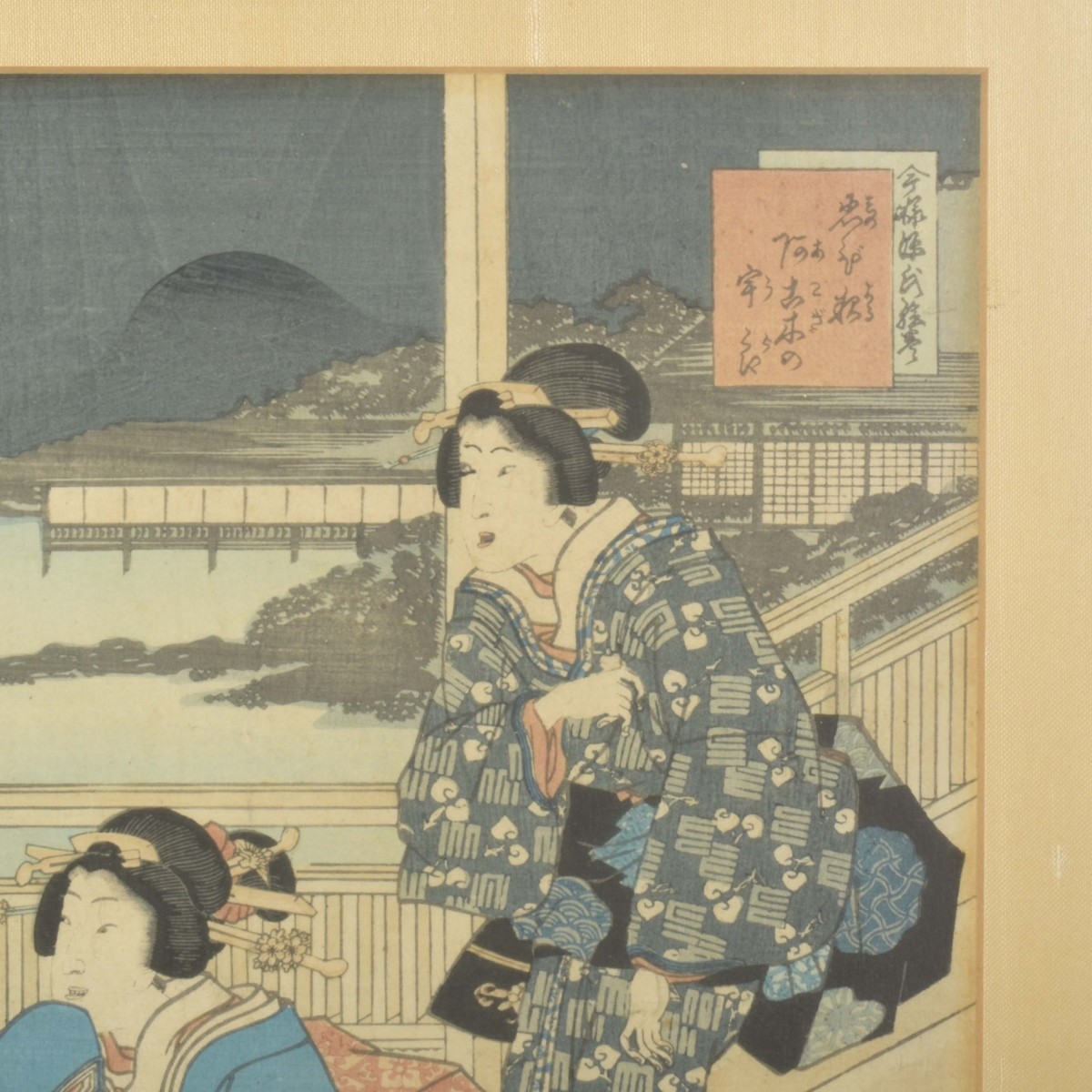 19th Century Japanese Wood Block Triptych