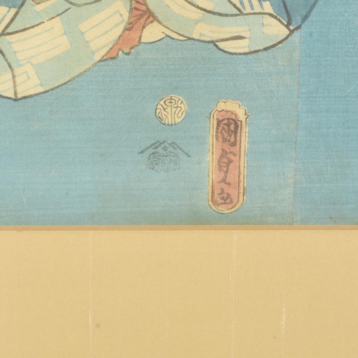 19th Century Japanese Wood Block Triptych