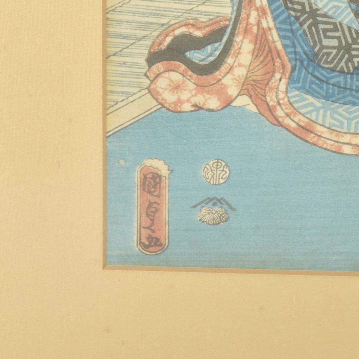 19th Century Japanese Wood Block Triptych