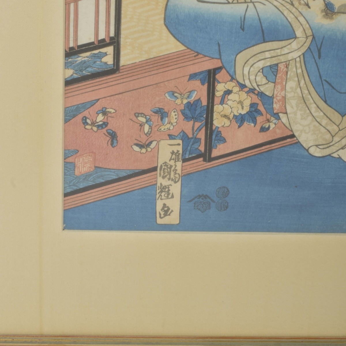 19th Century Japanese Wood Block Triptych