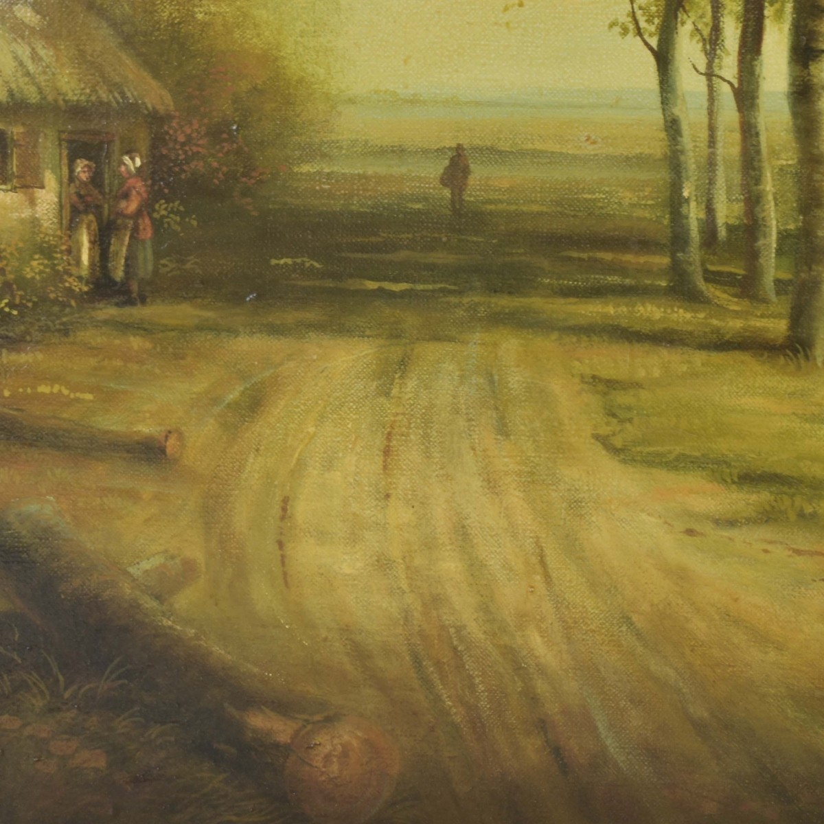 Oil On Canvas Dutch Landscape