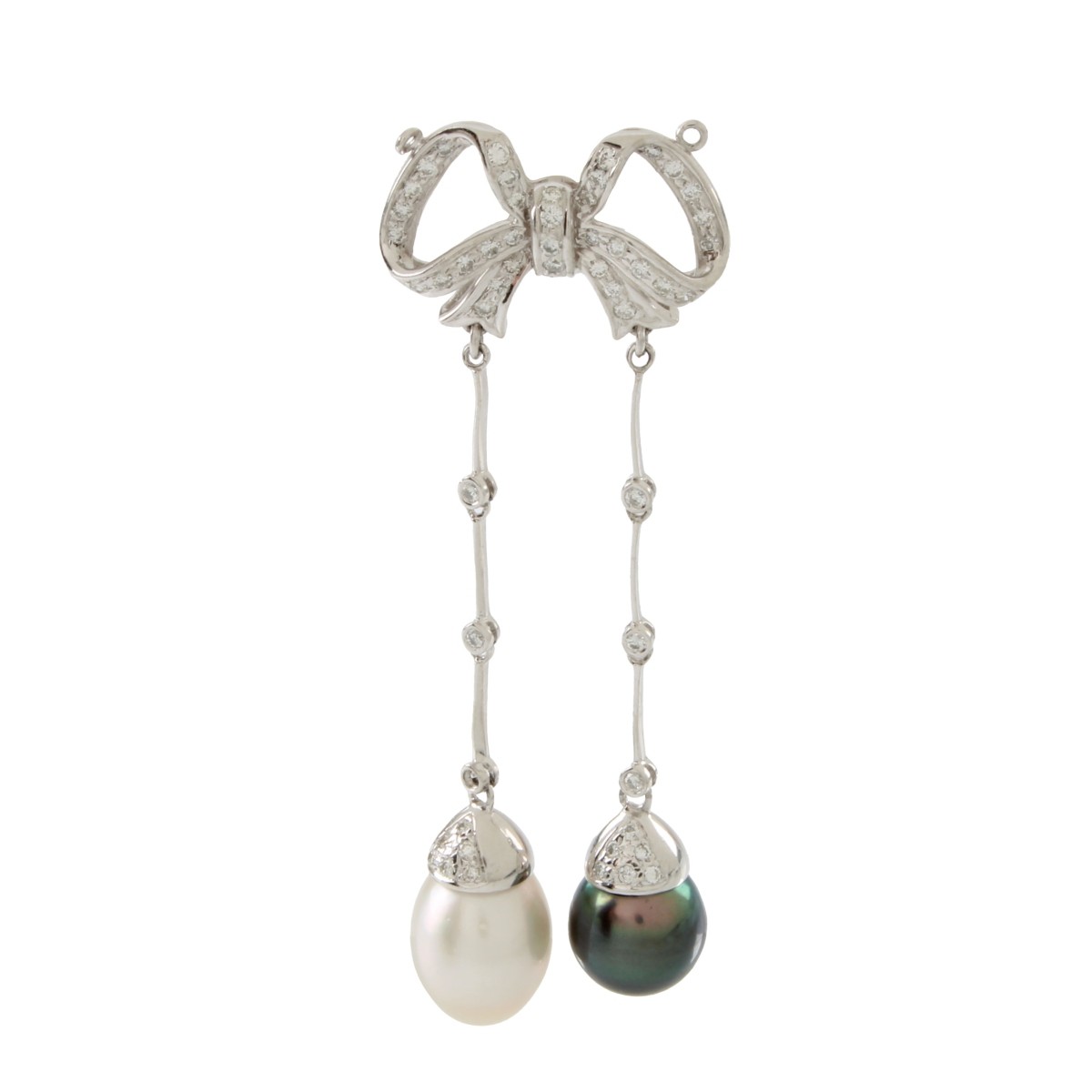 Pearl, Diamond and 18K Pendant