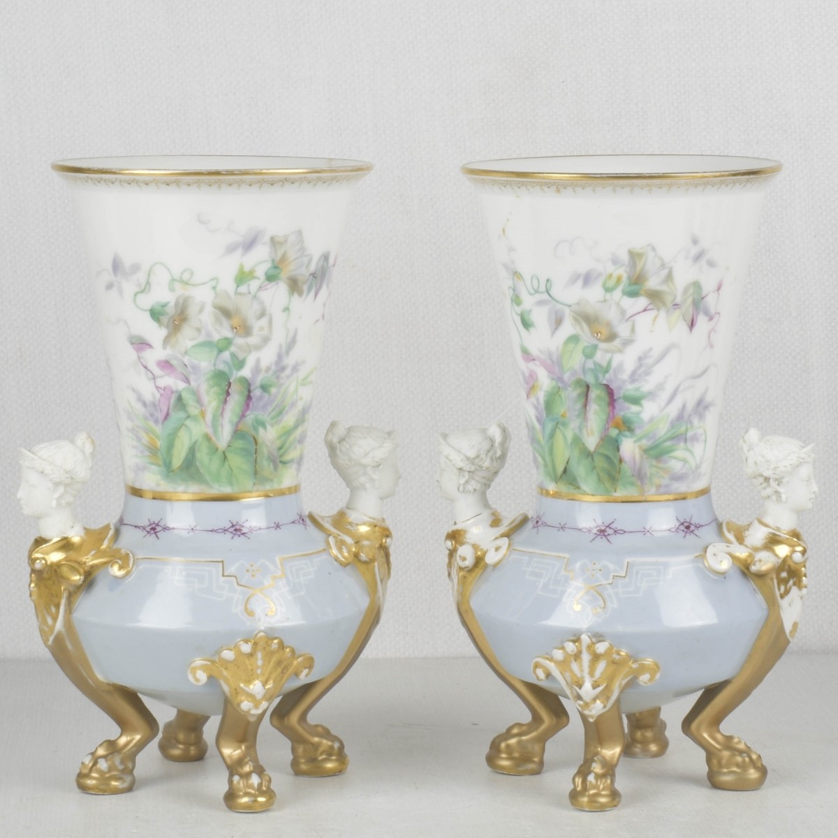 19/20th Century Old Paris Porcelain Vases