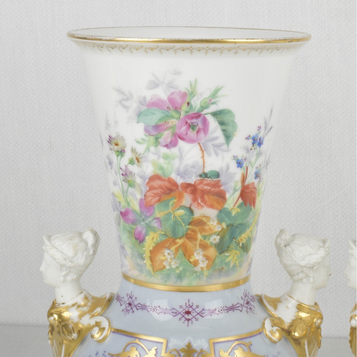 19/20th Century Old Paris Porcelain Vases