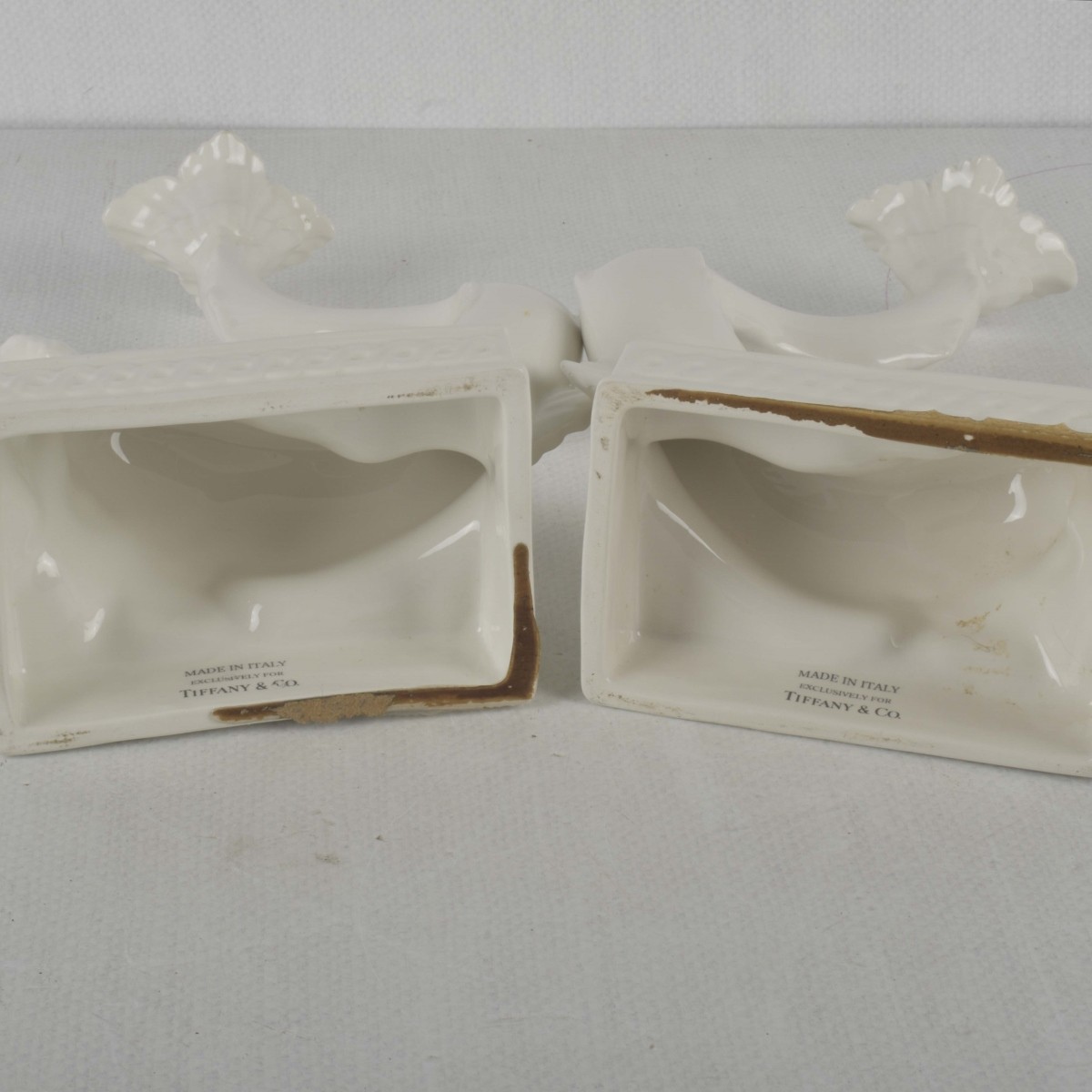 Tiffany & Co. Porcelain Candlesticks