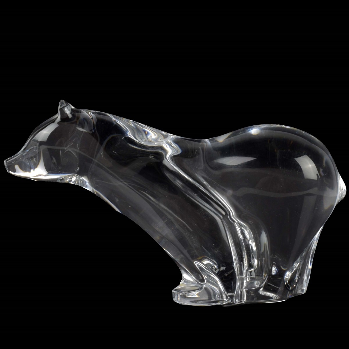 Baccarat Crystal Polar Bear Figurine