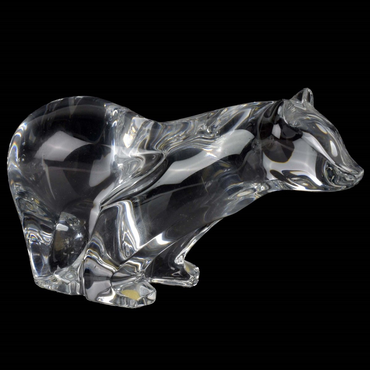 Baccarat Crystal Polar Bear Figurine
