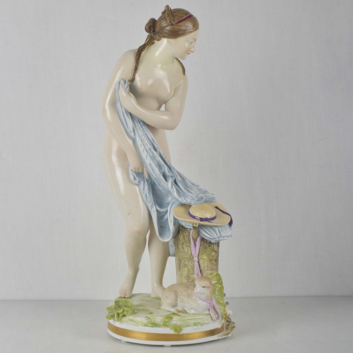 Capodimonte Sculpture of a Bathing Beauty