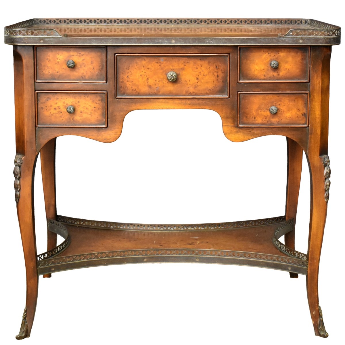 Burl Wood Gallery Table
