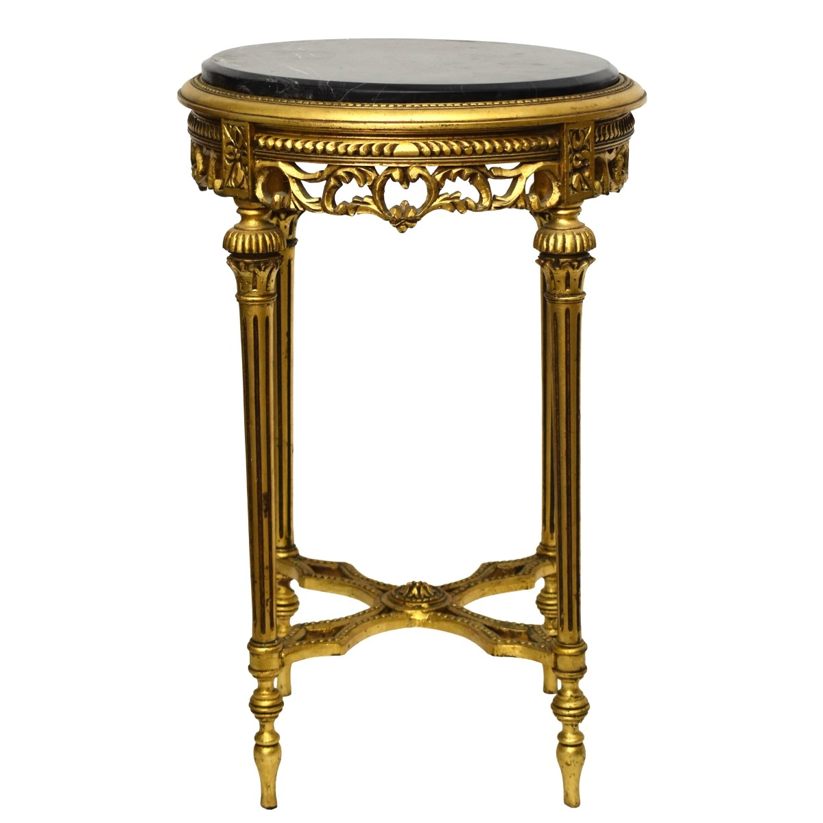 Gilt Wood, Marble Top Table