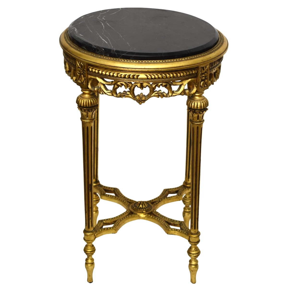 Gilt Wood, Marble Top Table
