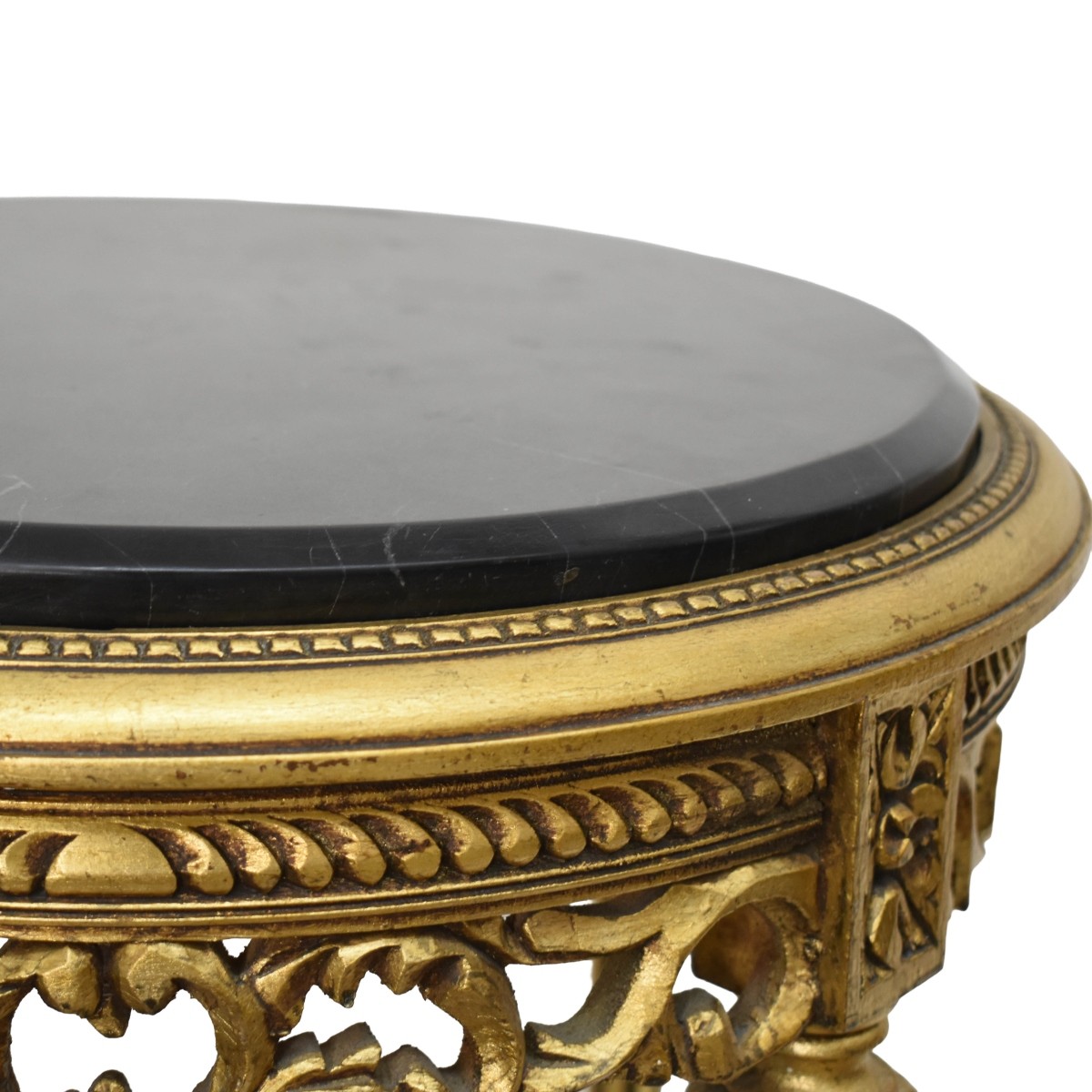 Gilt Wood, Marble Top Table