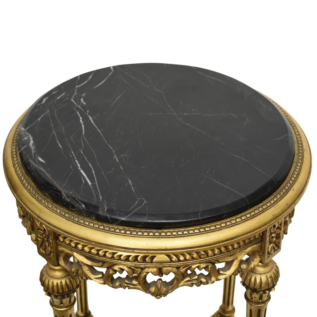 Gilt Wood, Marble Top Table