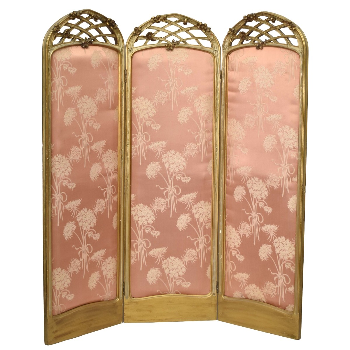 Art Nouveau French Giltwood Screen