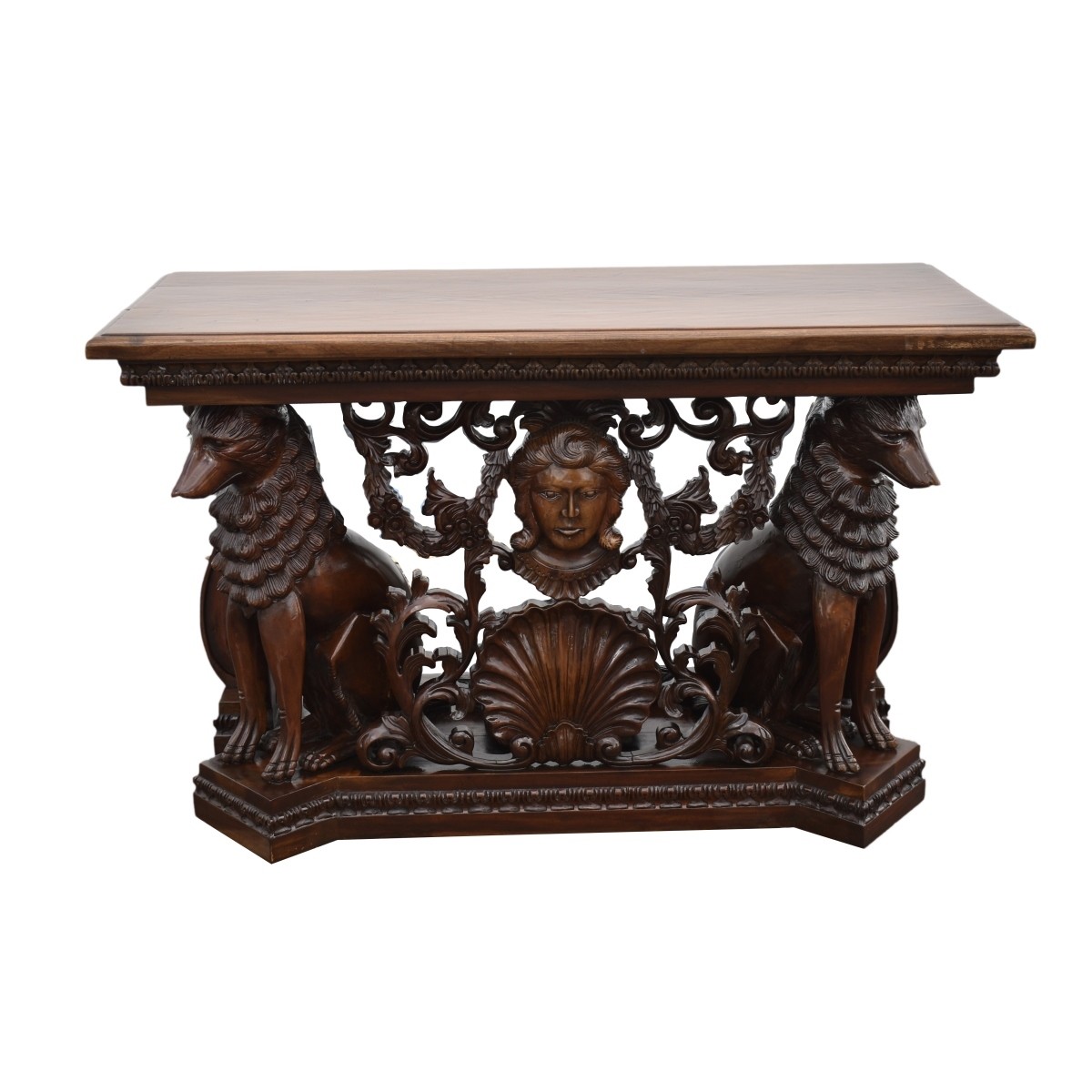 Vintage French Regency Style Mahogany Desk