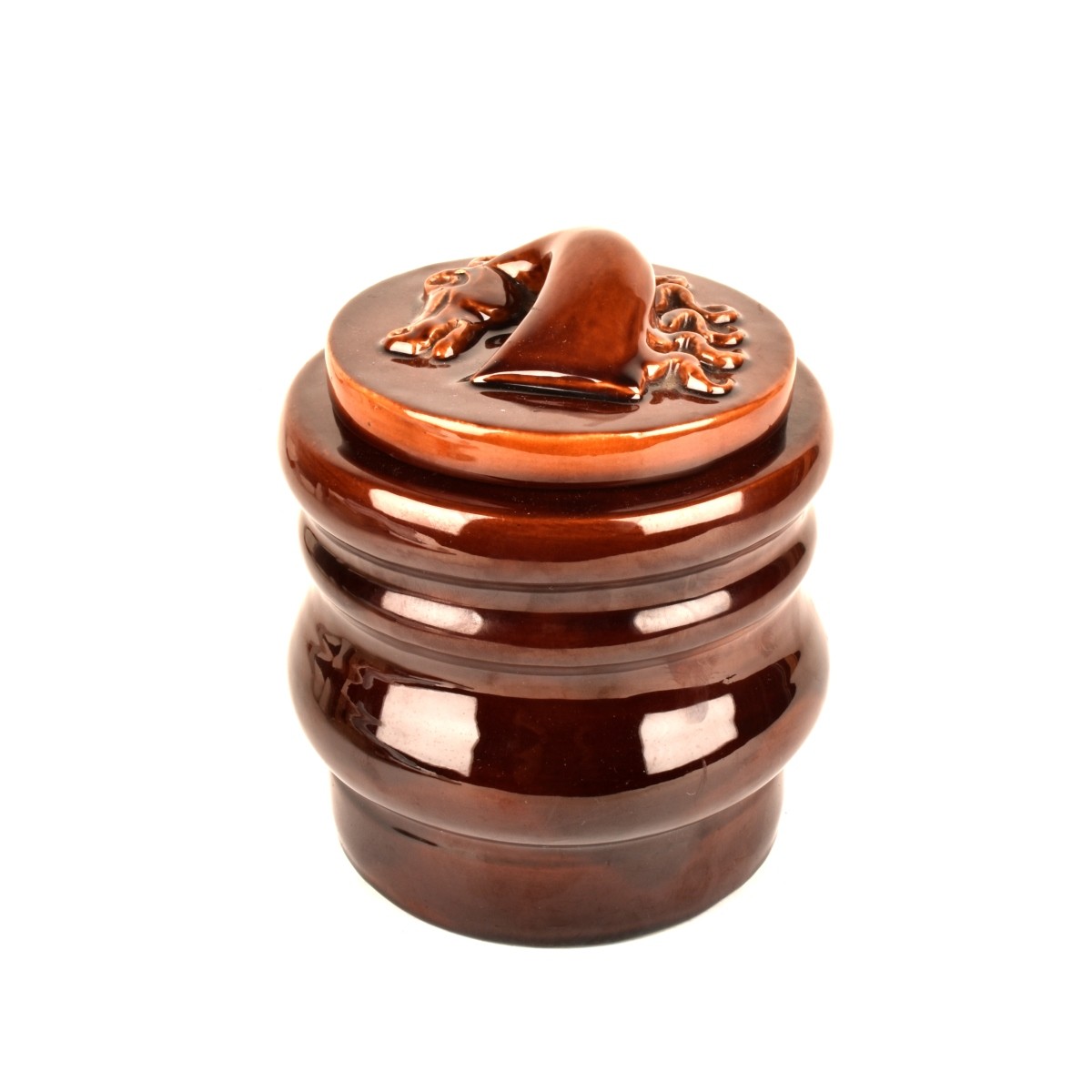 Vintage Hermes Glazed Tobacco Jar