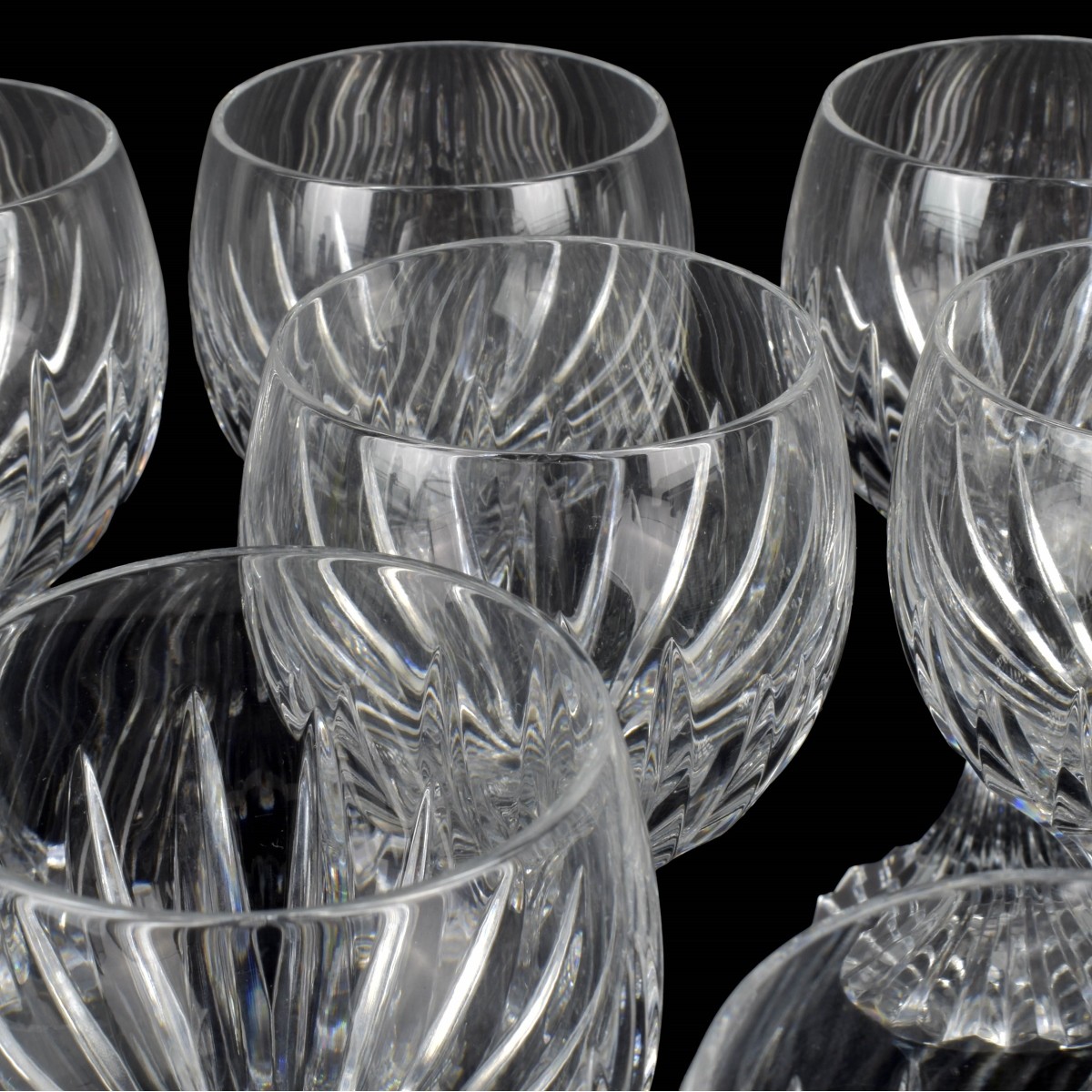 Baccarat "Massena" Cut Crystal Goblets