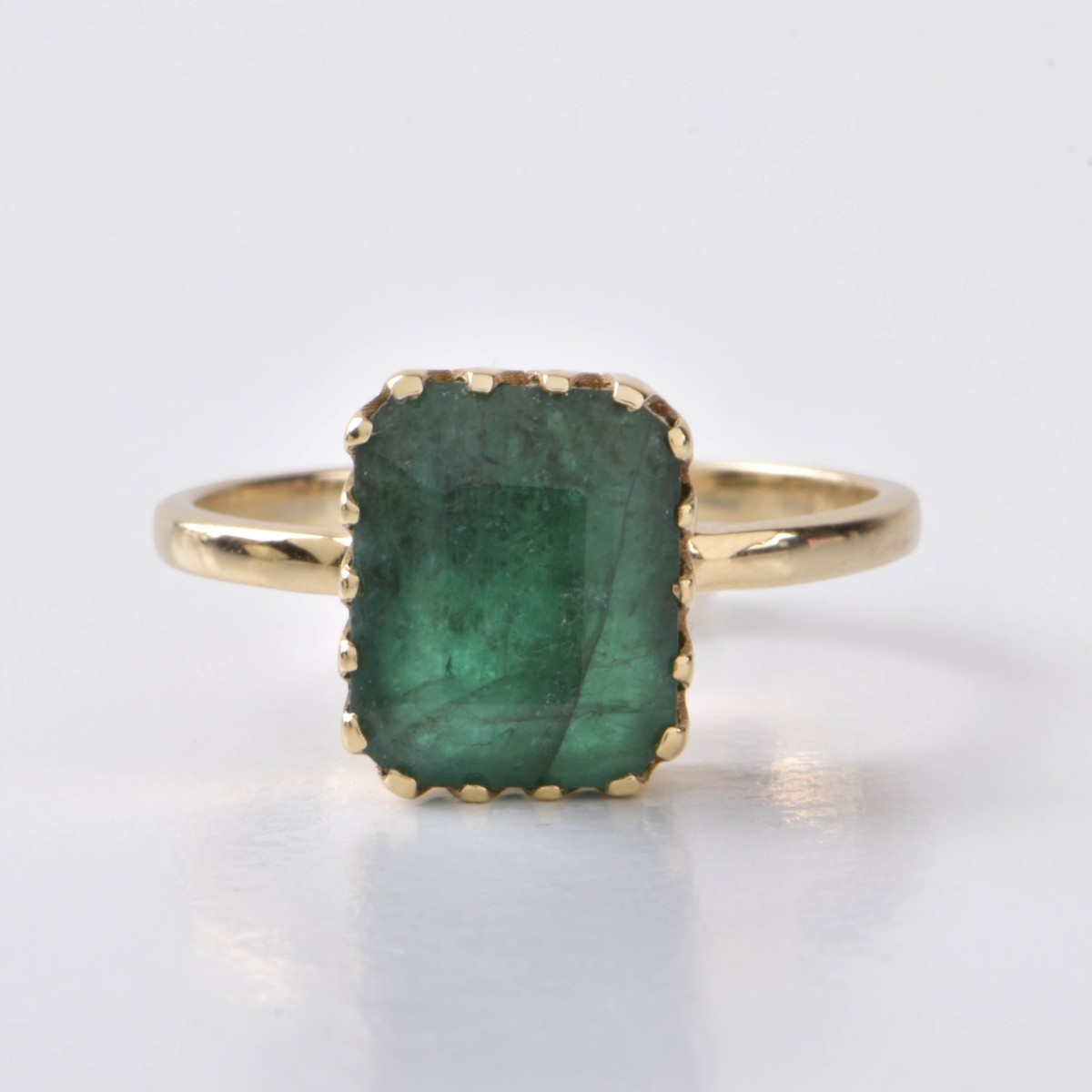 Emerald and 14K Ring