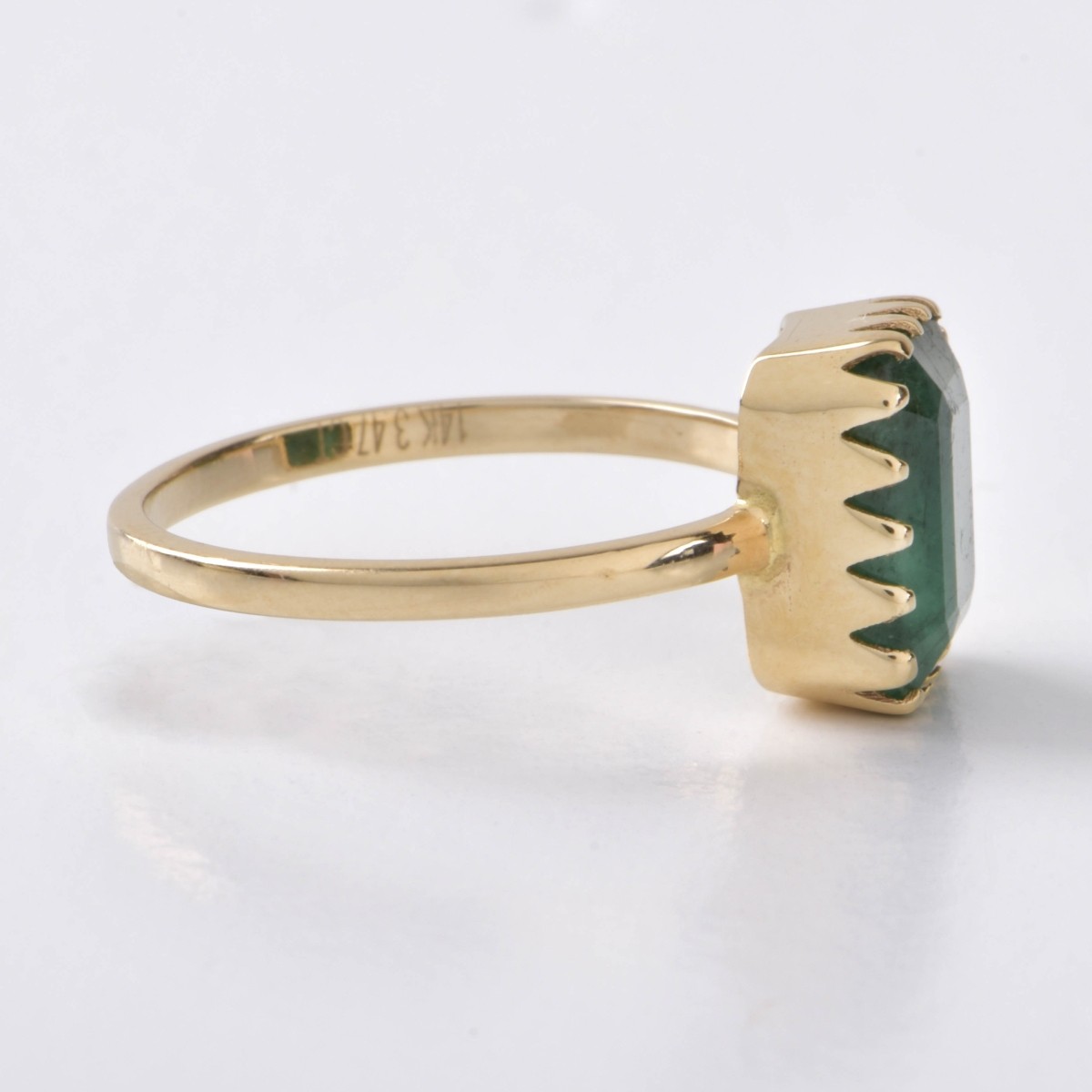 Emerald and 14K Ring