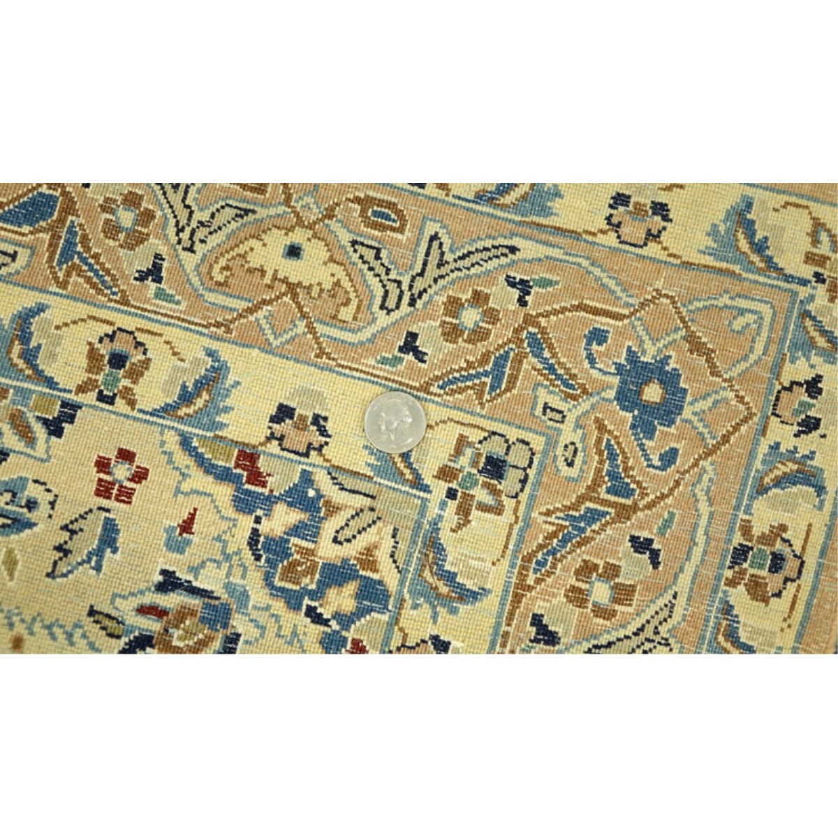 Semi-Antique Wool and Silk Rug