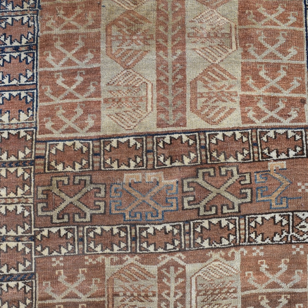 Antique Turkish Bokara Rug