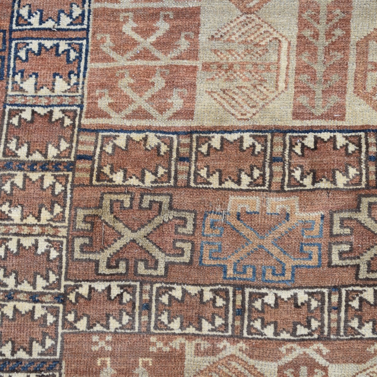 Antique Turkish Bokara Rug
