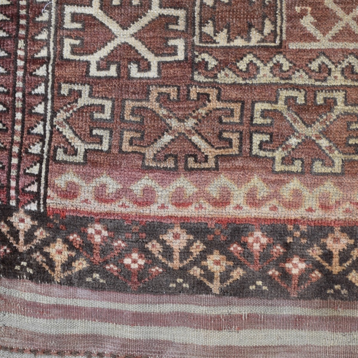 Antique Turkish Bokara Rug