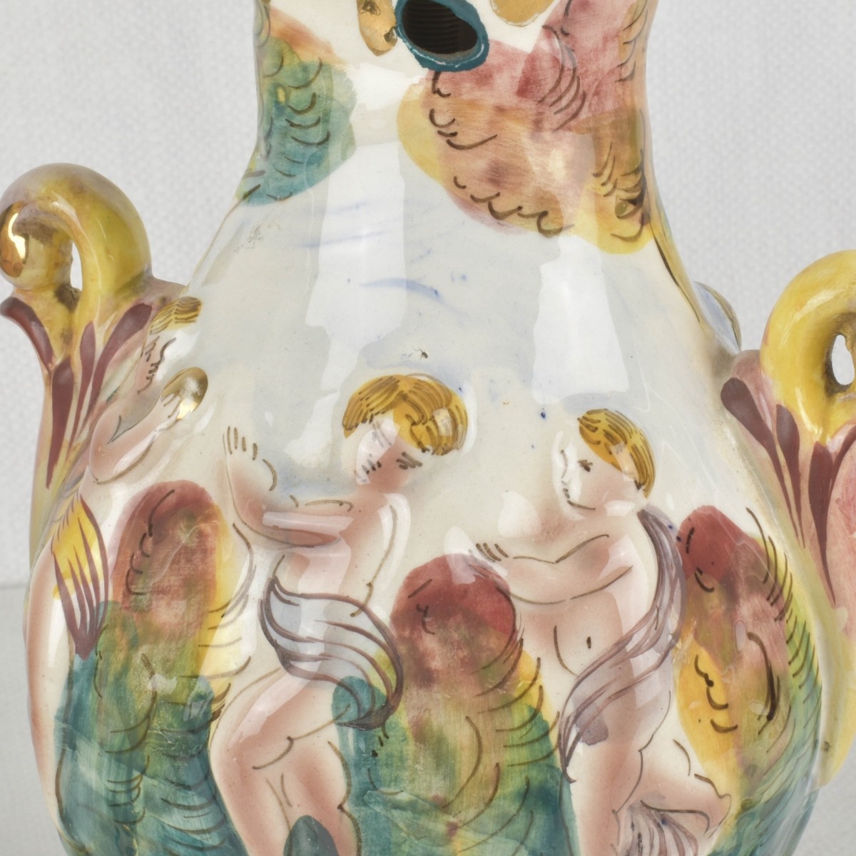 Pair of Italian Capodimonte Lamps