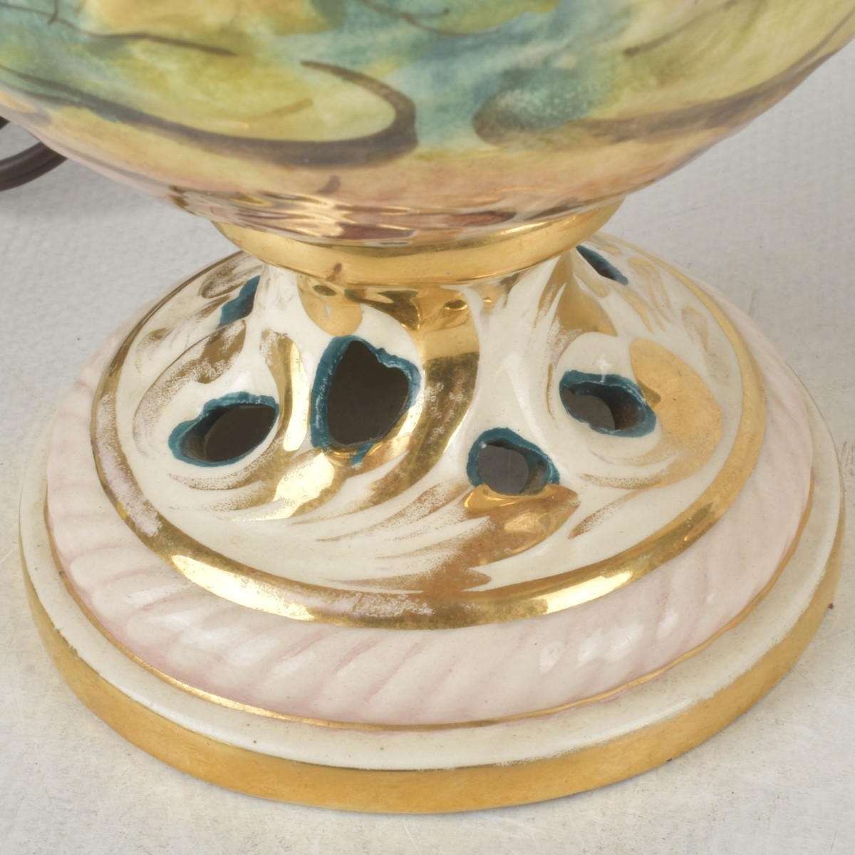Pair of Italian Capodimonte Lamps