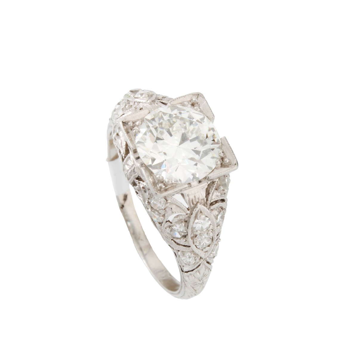 Art Deco Platinum and Diamond Ring