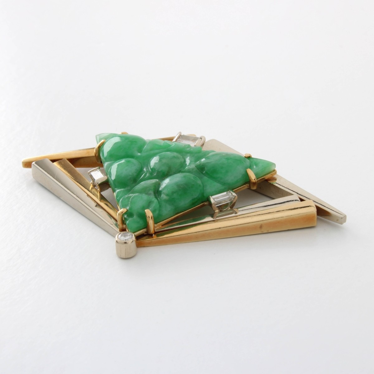 Wachler Jade, Diamond and 18K Pendant