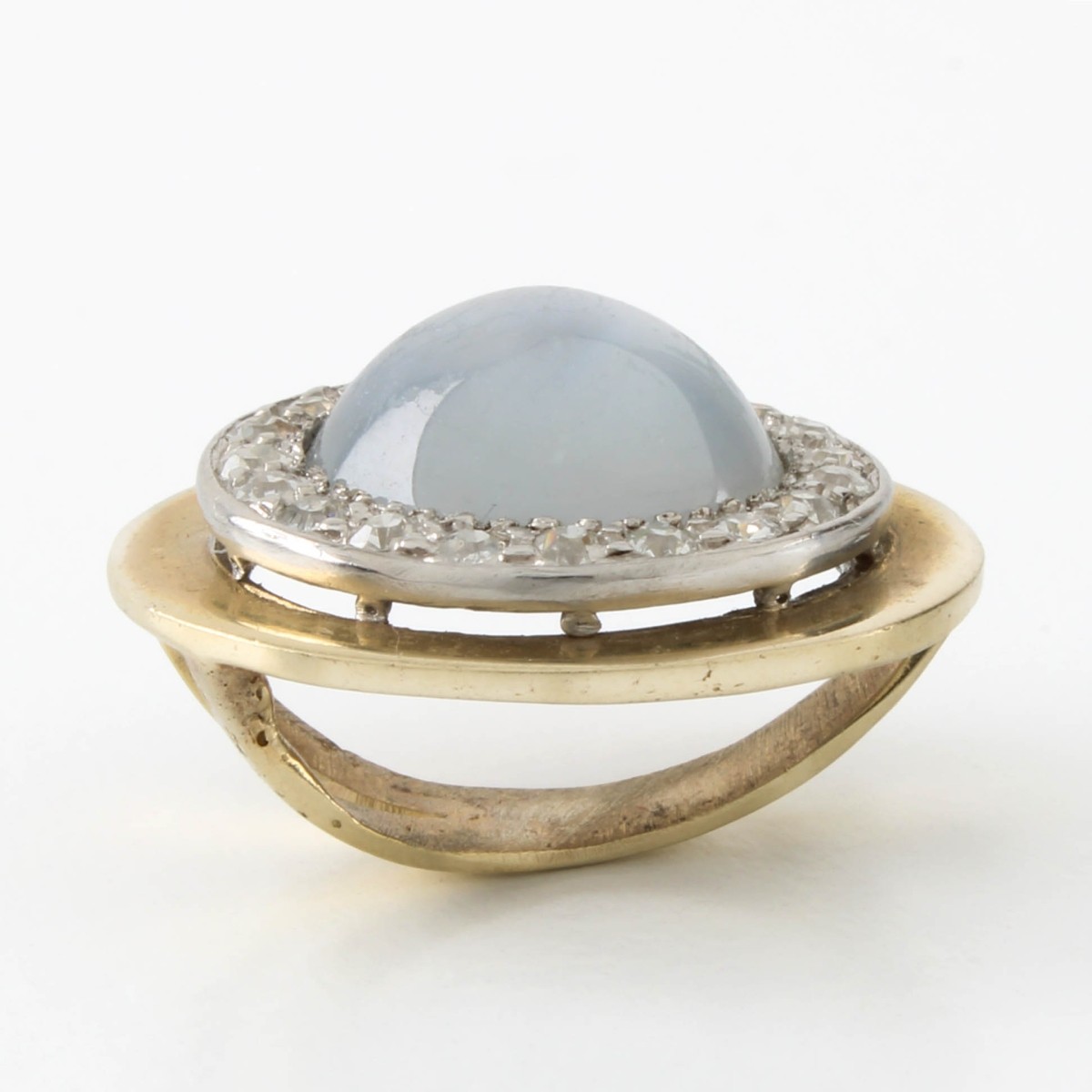 Sapphire, Diamond and 14K Pendant