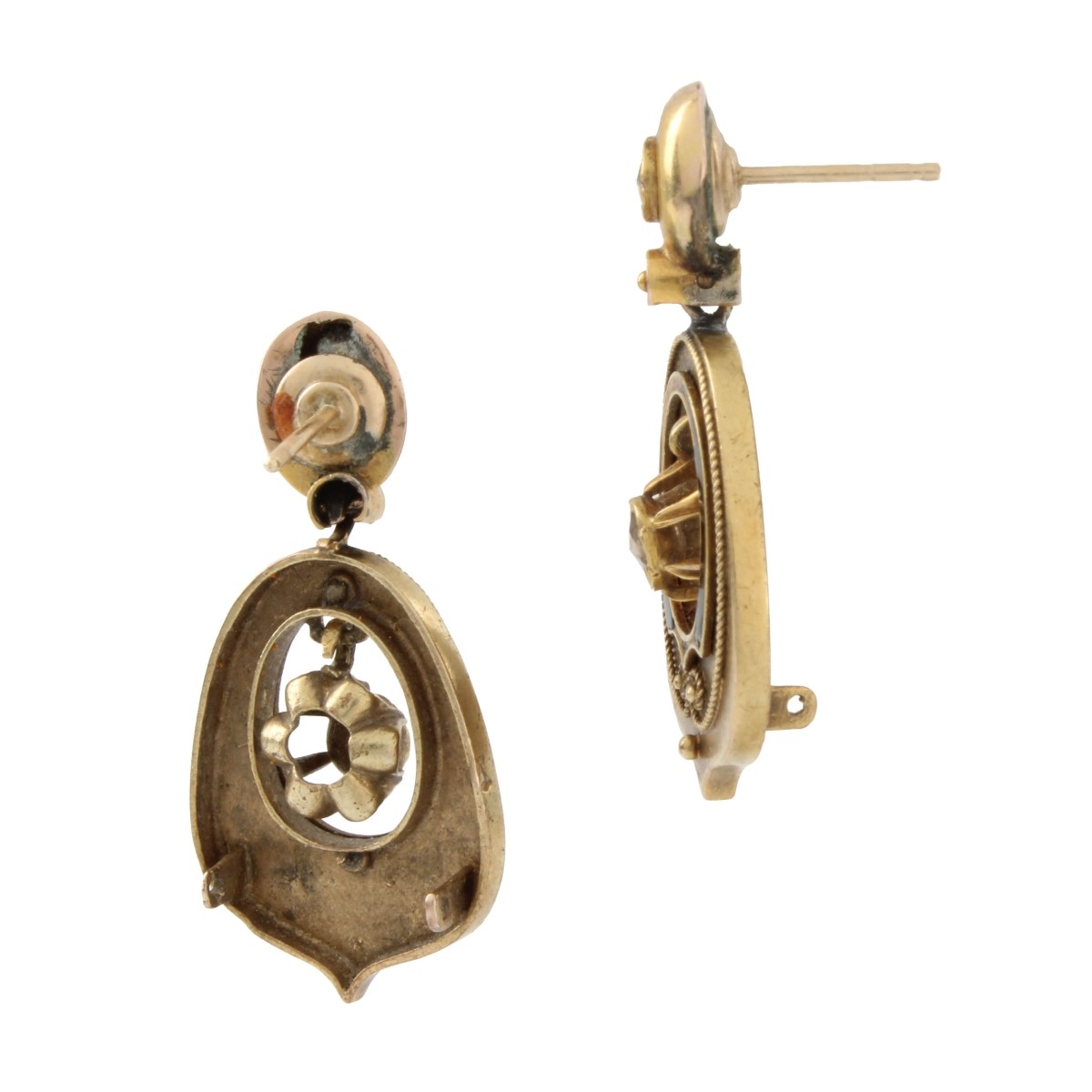 18K and Diamond Earrings