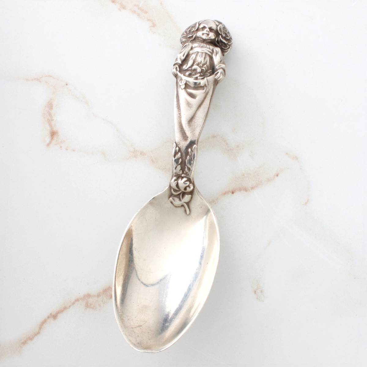Sterling Pendant Necklace and Child's Spoon