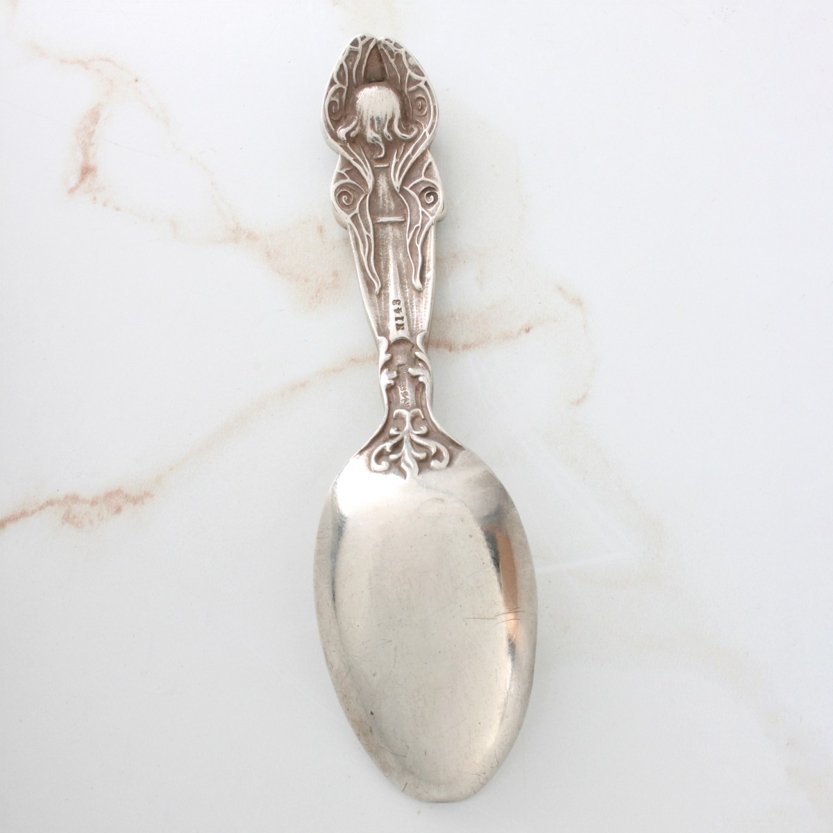 Sterling Pendant Necklace and Child's Spoon